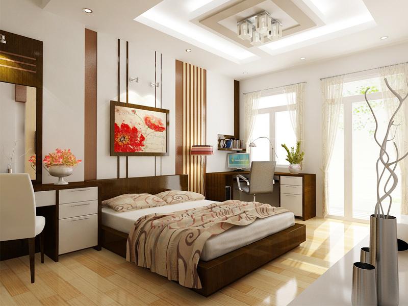 Mẫu thiết kế phòng ngủ hiện đại dành cho vợ chồng trẻ