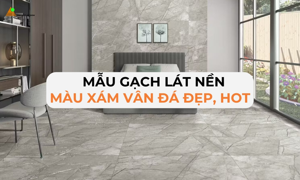 Gạch lát nền màu xám vân đá đang dần chiếm được cảm tình của nhiều gia chủ nhờ sự kết hợp giữa vẻ ngoài sang trọng và tính ứng dụng cao.