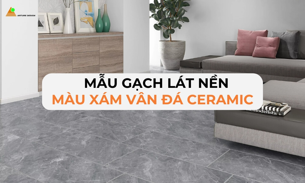 Gạch Ceramic vân đá xám là giải pháp tiết kiệm chi phí hơn so với gạch đá tự nhiên, nhưng vẫn giữ được nét sang trọng và độ bền cần thiết.
