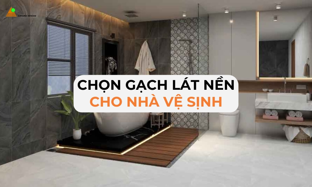 Các loại gạch lát nền cho nhà tắm, nhà vệ sinh