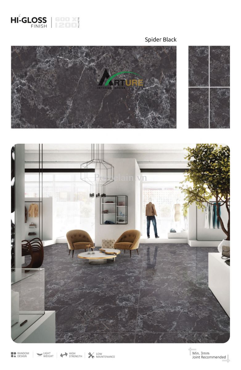 High Gloss Spider Black