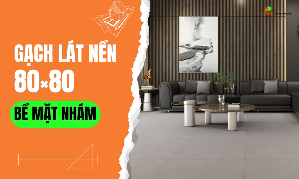Gạch lát nền nhám không phản chiếu ánh sáng do không phủ men bóng, nhưng lại chống trơn trượt tốt và ít trầy xước.