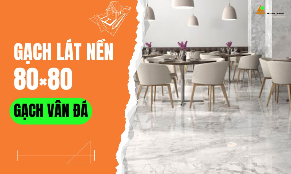 Gạch vân đá 80x80 được thiết kế với đường vân tinh xảo, chân thực, mang lại vẻ đẹp tự nhiên, sang trọng và đầy tinh tế cho không gian sống.