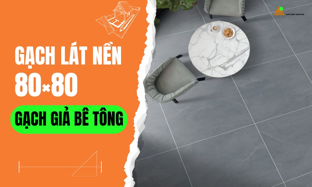 Gạch giả bê tông, còn gọi là gạch vân xi măng, được thiết kế với màu sắc và kết cấu giống hệt bê tông thật.