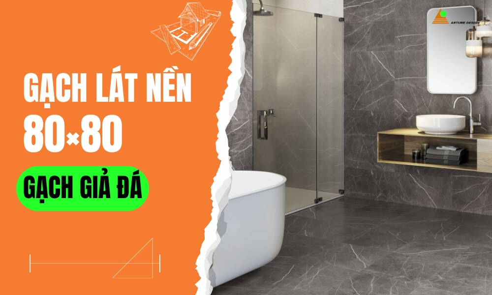 Gạch giả đá 80x80 là lựa chọn hoàn hảo cho ốp lát, vừa đa dạng về mẫu mã lại rất bắt mắt.