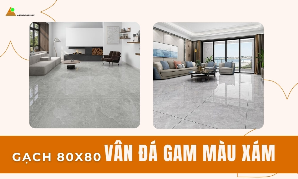 Gạch lát nền 80x80 vân đá màu trung tính là lựa chọn lý tưởng cho những ai yêu thích không gian nhẹ nhàng, dễ chịu.