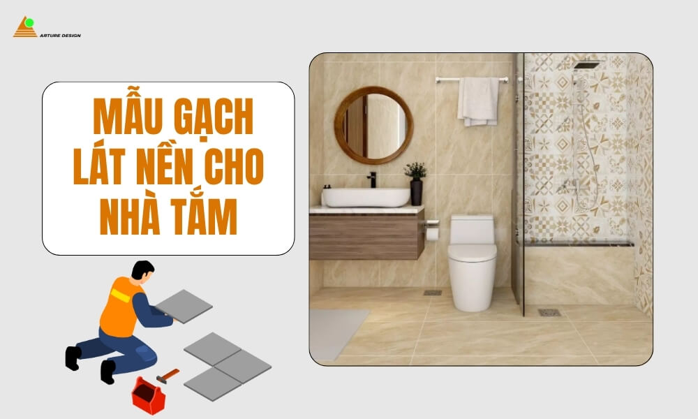 Mẫu gạch lát nền đẹp cho nhà tắm, nhà vệ sinh
